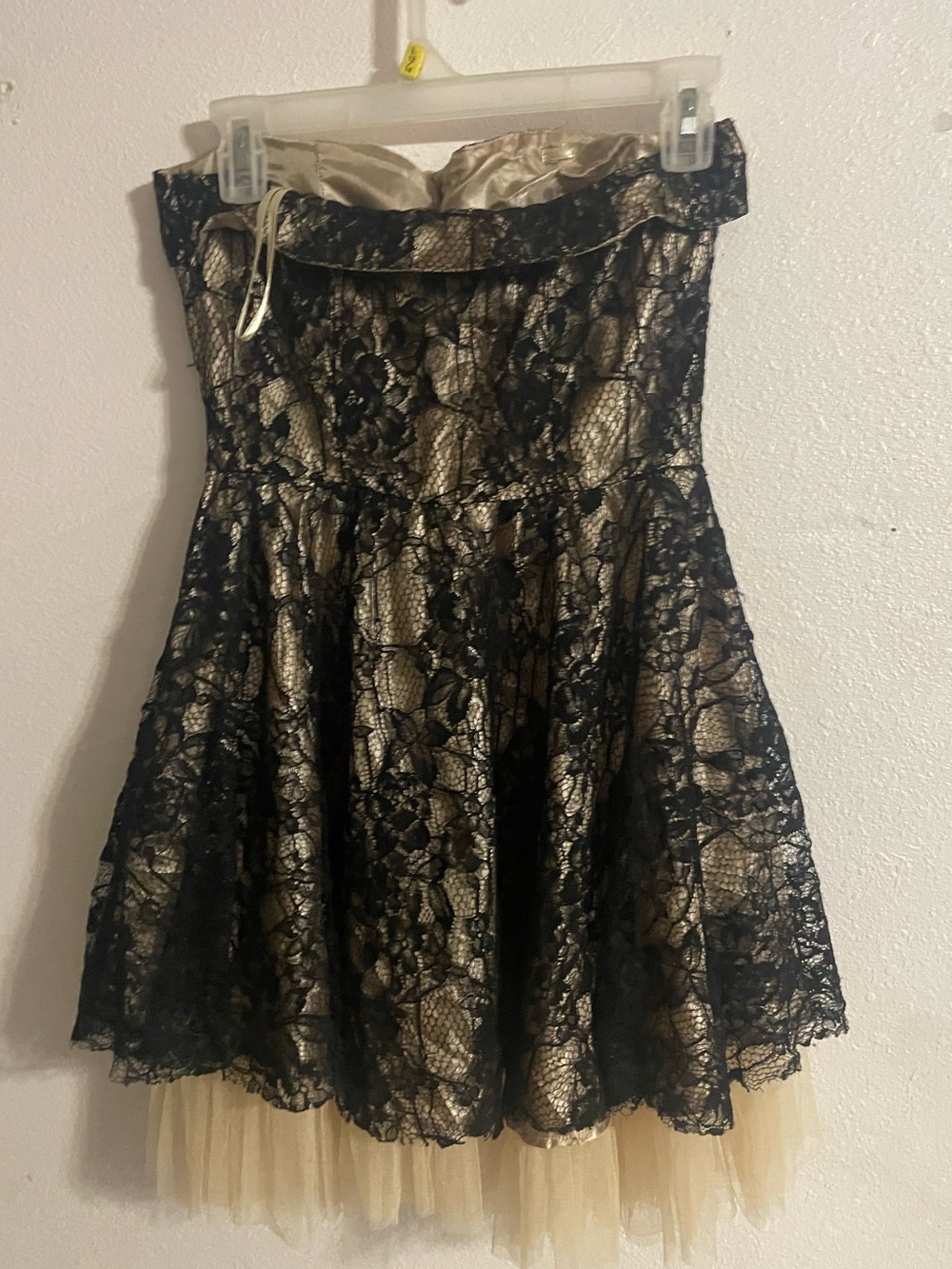 Y2K vintage-inspired Sans Souci strapless mini party dress - Picture 3 of 4